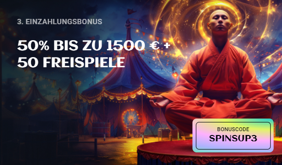 Spinsup Casino Third Deposit Bonus